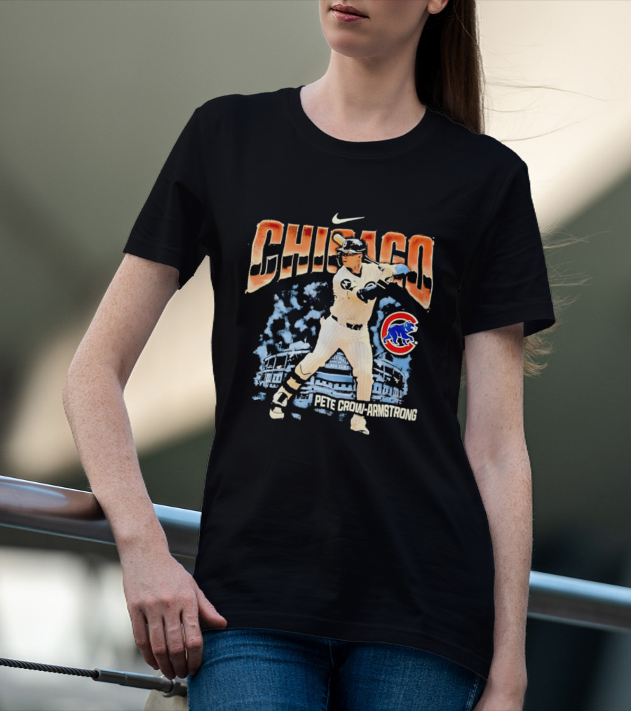 Chicago Cubs Pete Crow Armstrong Wrigley Field Nike T-Shirt