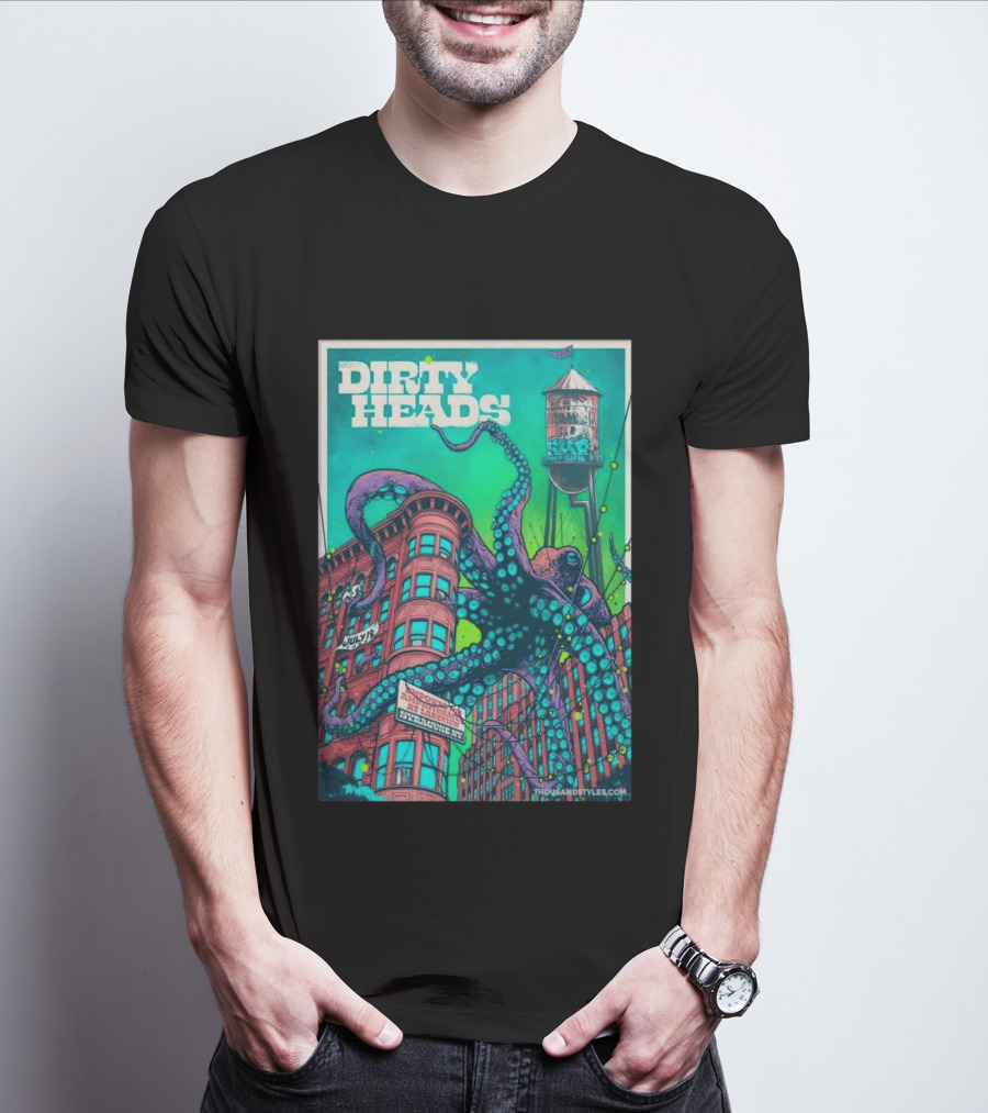 Dirty Heads Live At Syracuse Amphitheater July 19 2026 Octopus T-Shirt