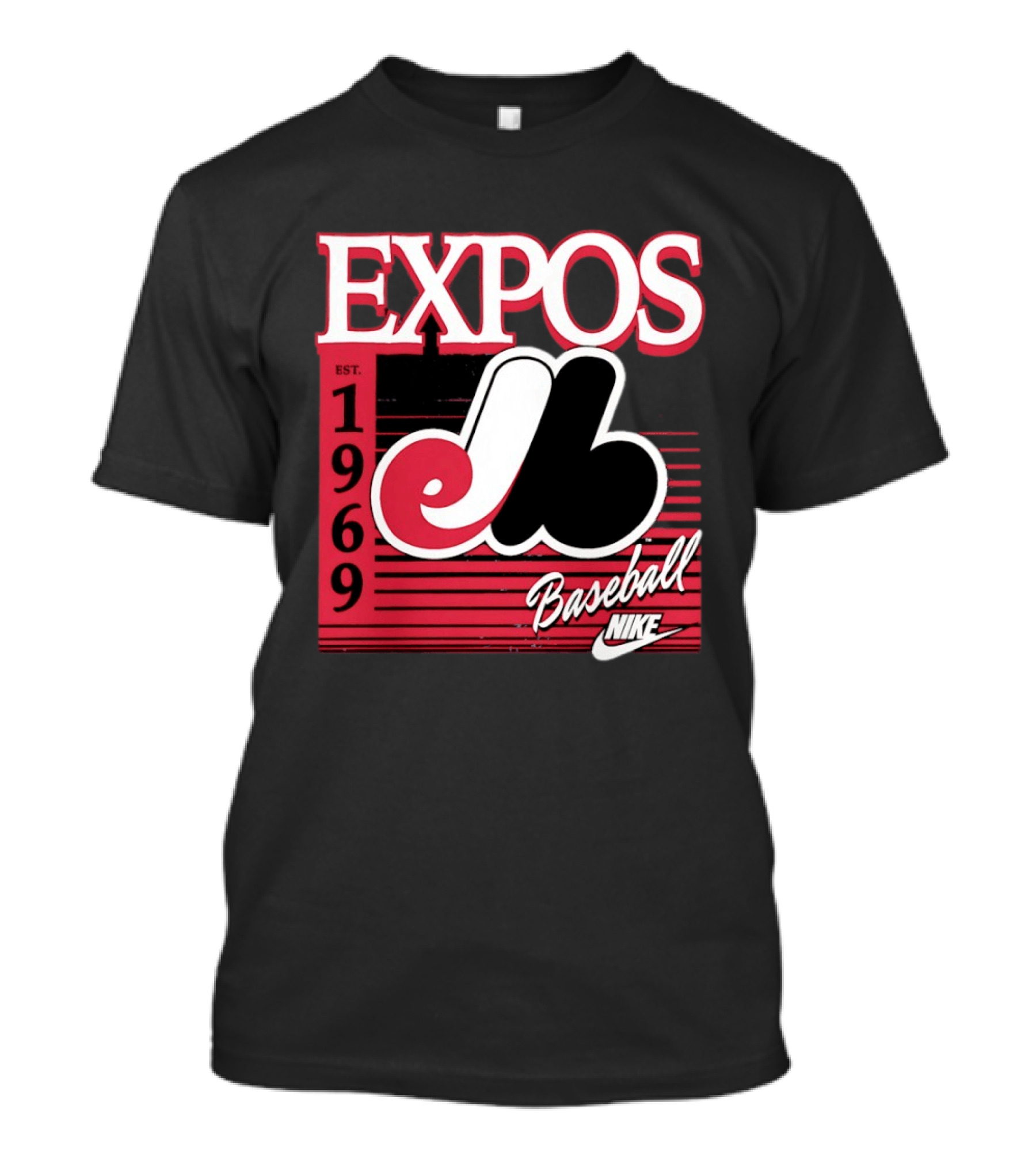 Expos Est 1969 Montreal Baseball Nike T-Shirt