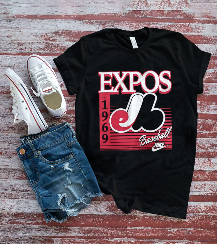 Expos Est 1969 Montreal Baseball Nike T-Shirt