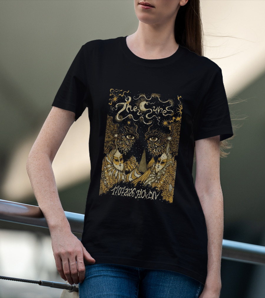 The Cure Phill Good Festival Plovdiv Bulgaria July 17 2026 Psychedelic Starry Night T-Shirt