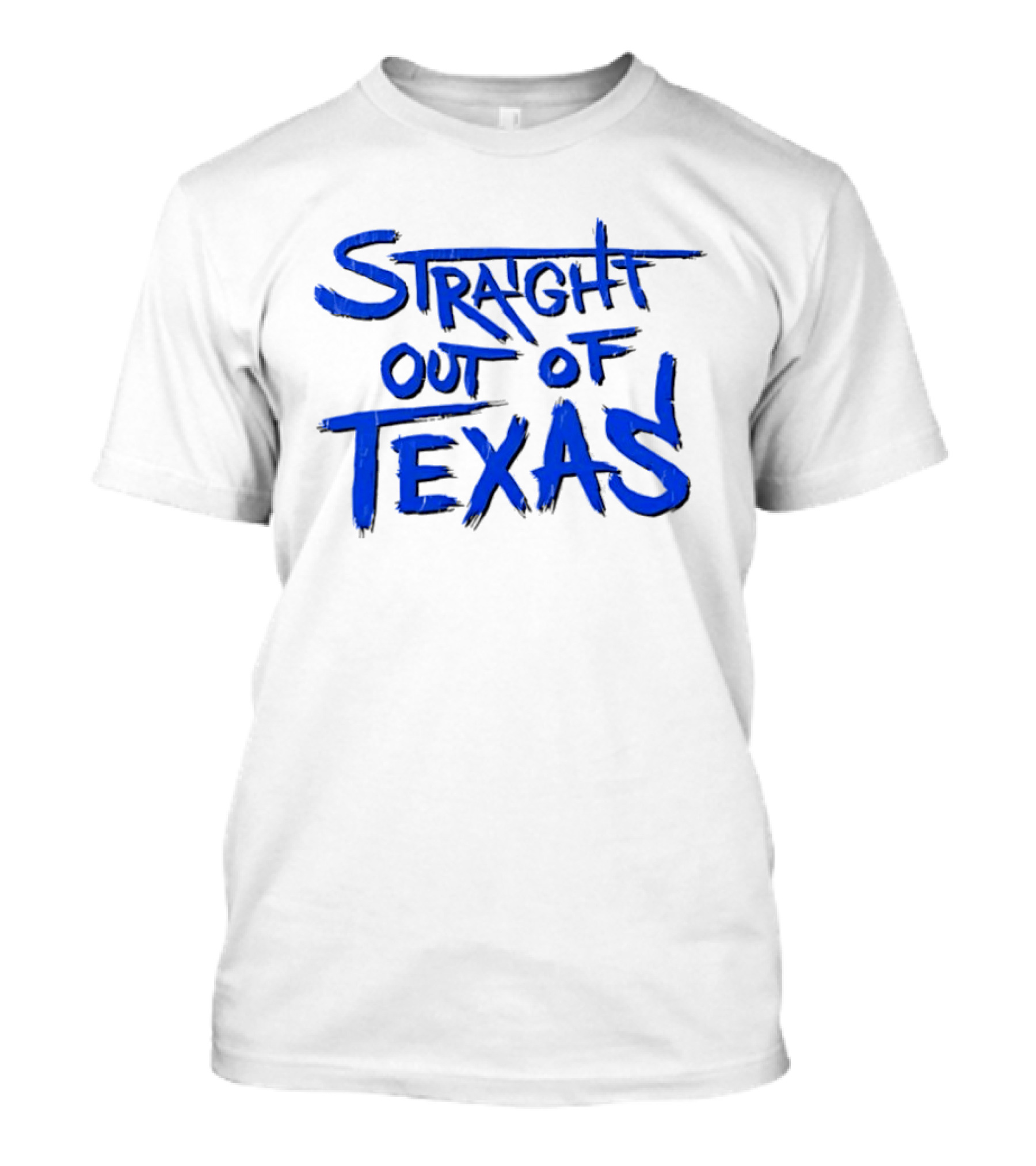 Straight Out Of Texas Bold Blue T-Shirt
