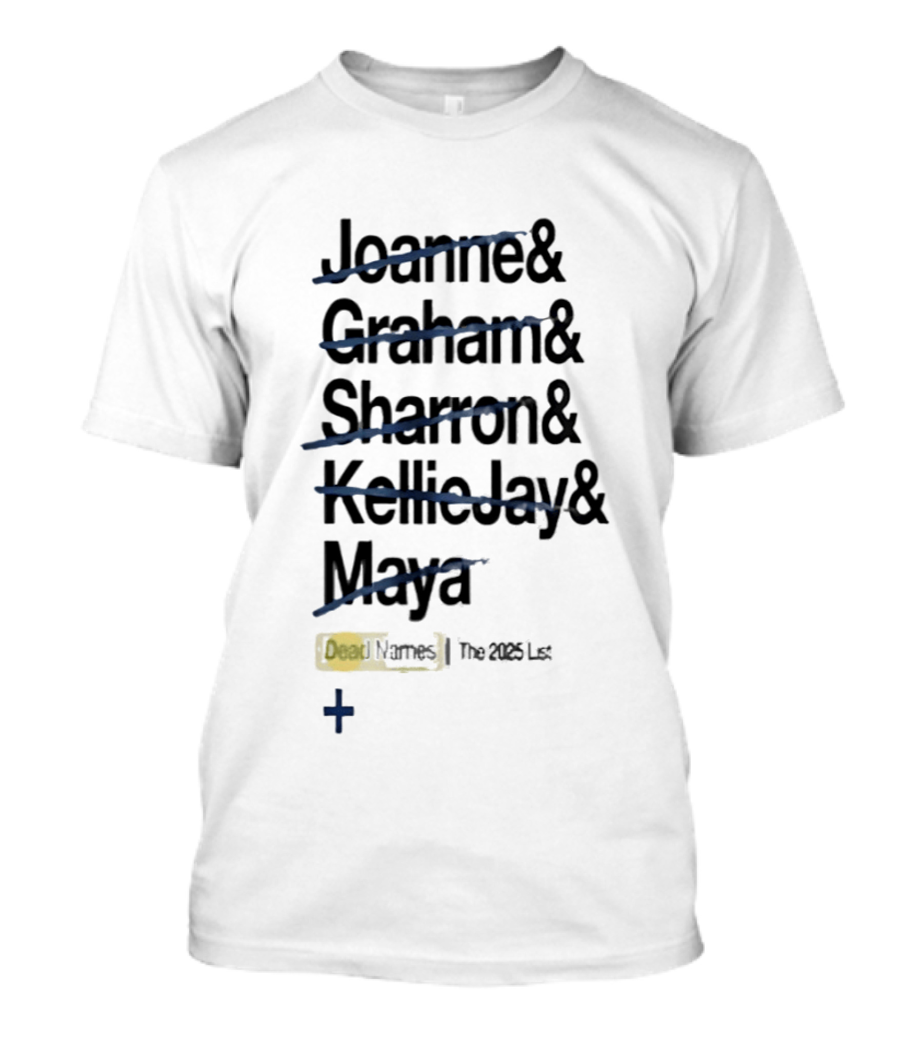 Joanne Graham Sharron Kellie Jay Maya Dead Names The 2025 List T-Shirt