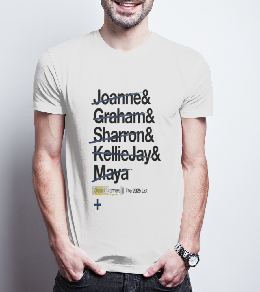 Joanne Graham Sharron Kellie Jay Maya Dead Names The 2025 List T-Shirt