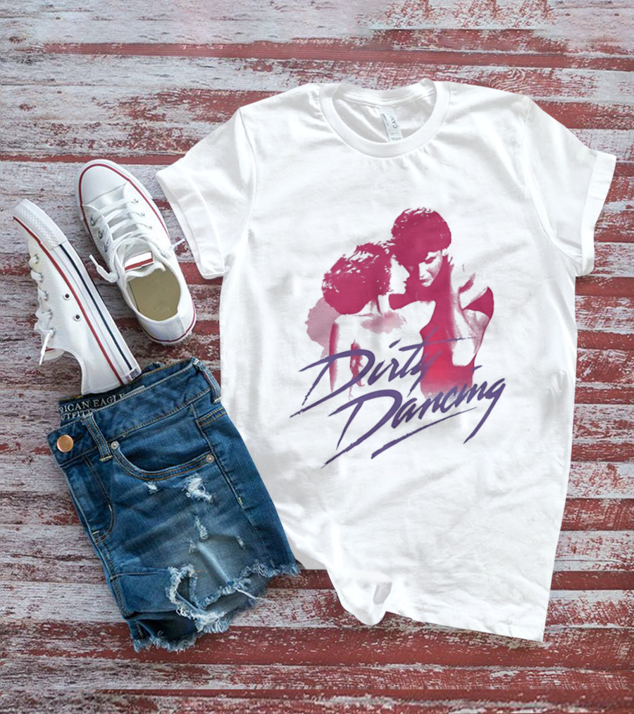 Dirty Dancing Patrick Swayze Jennifer Grey Romantic Lift Scene T-Shirt