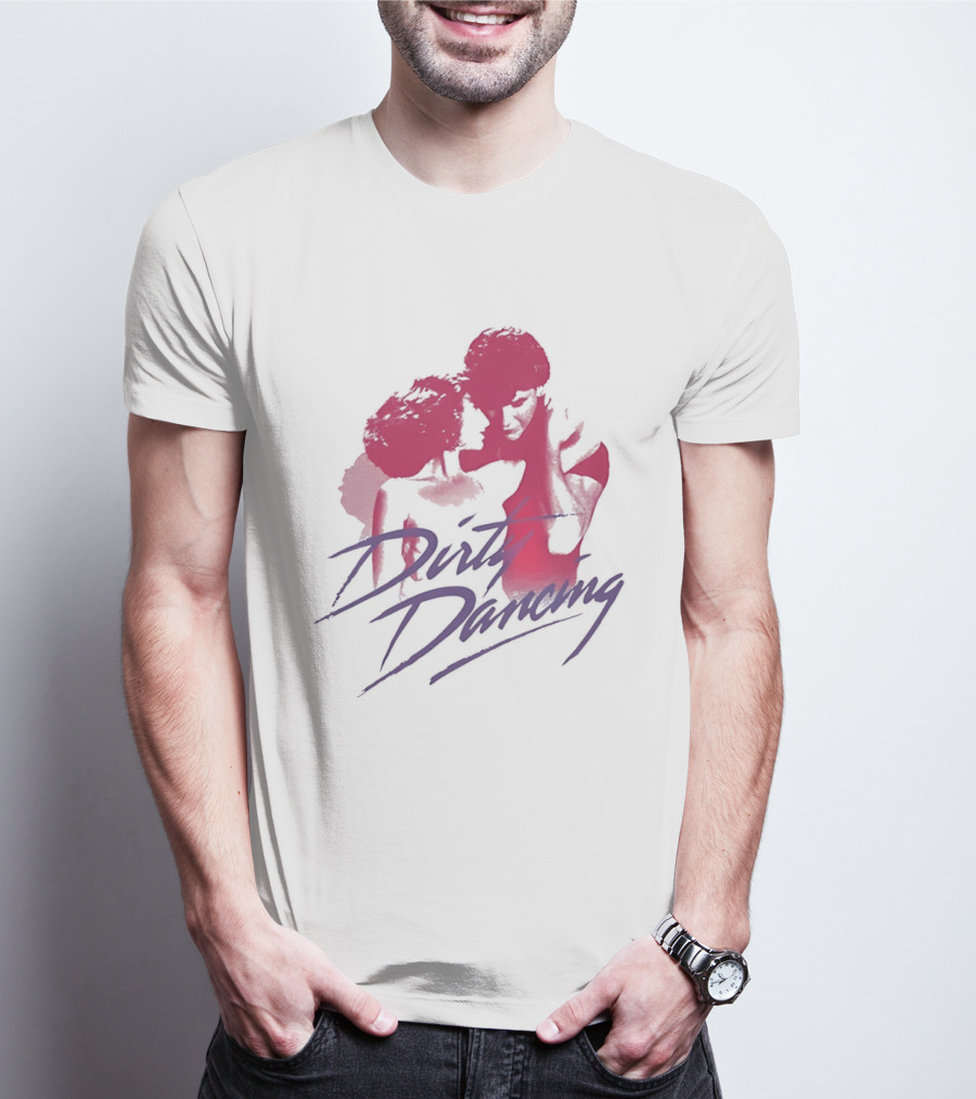 Dirty Dancing Patrick Swayze Jennifer Grey Romantic Lift Scene T-Shirt
