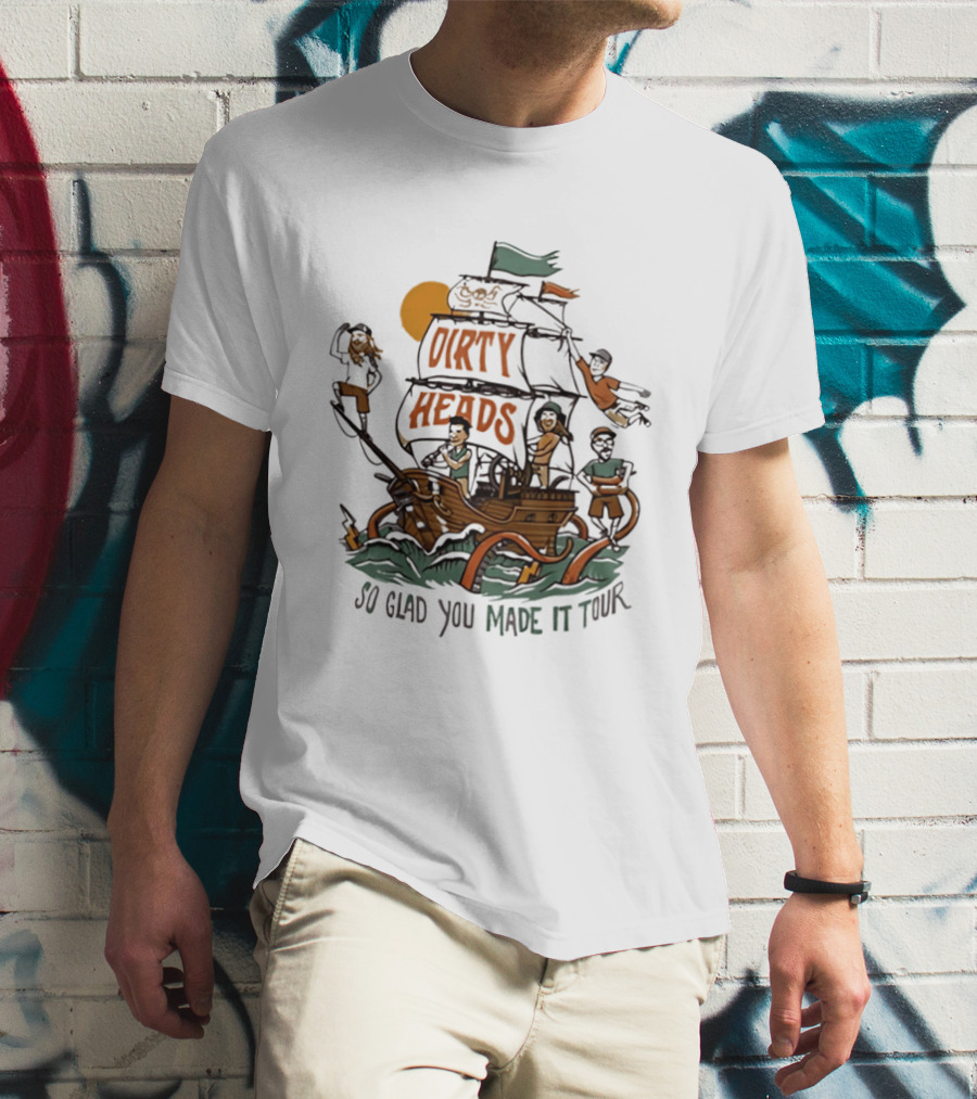 Dirty Heads So Glad You Made It Tour Pirate Ship Adventure T-Shirt