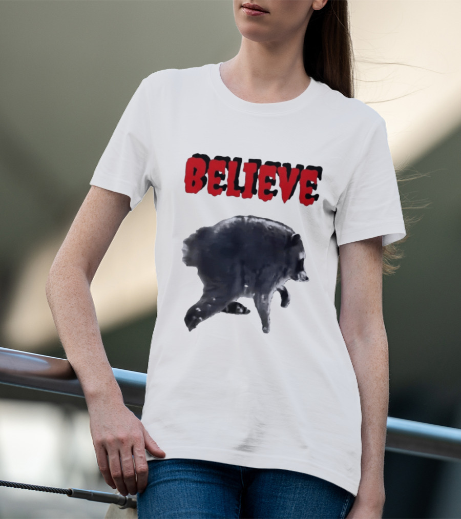 Jimothy Club Believe Raccoon T-Shirt