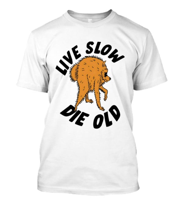 Live Slow Die Old Wolf T-Shirt