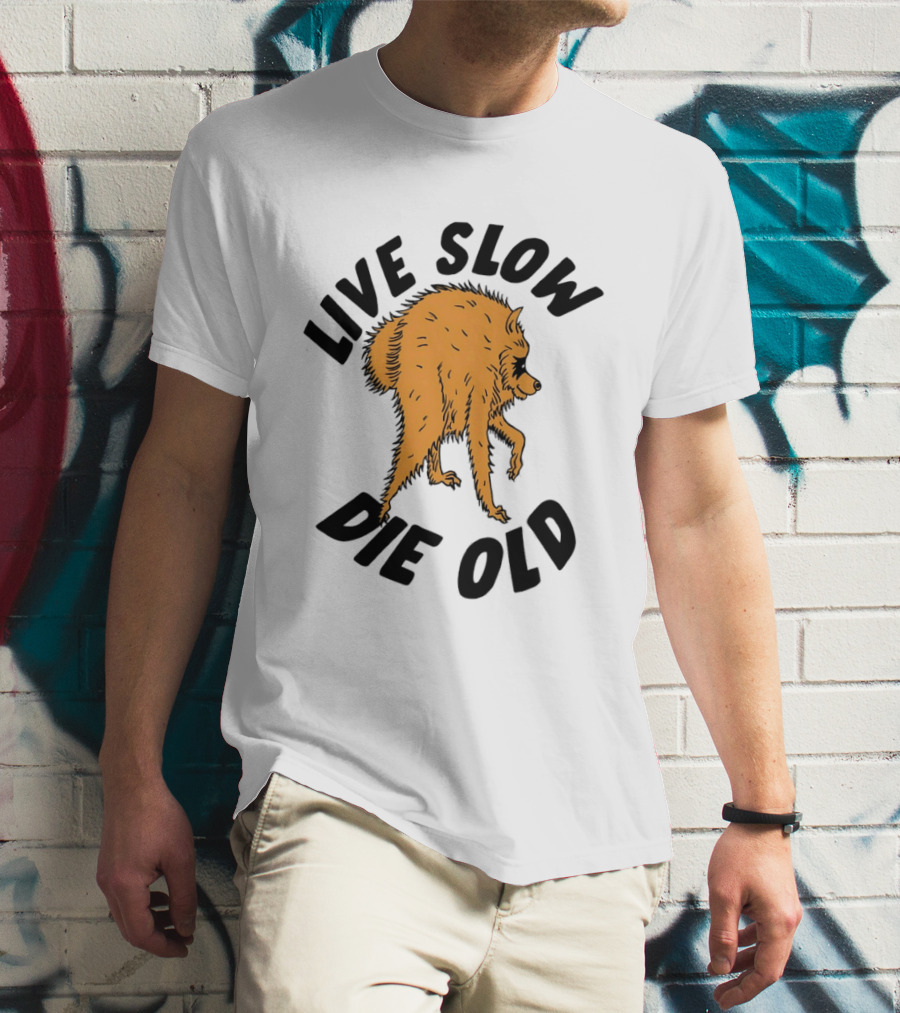 Live Slow Die Old Wolf T-Shirt
