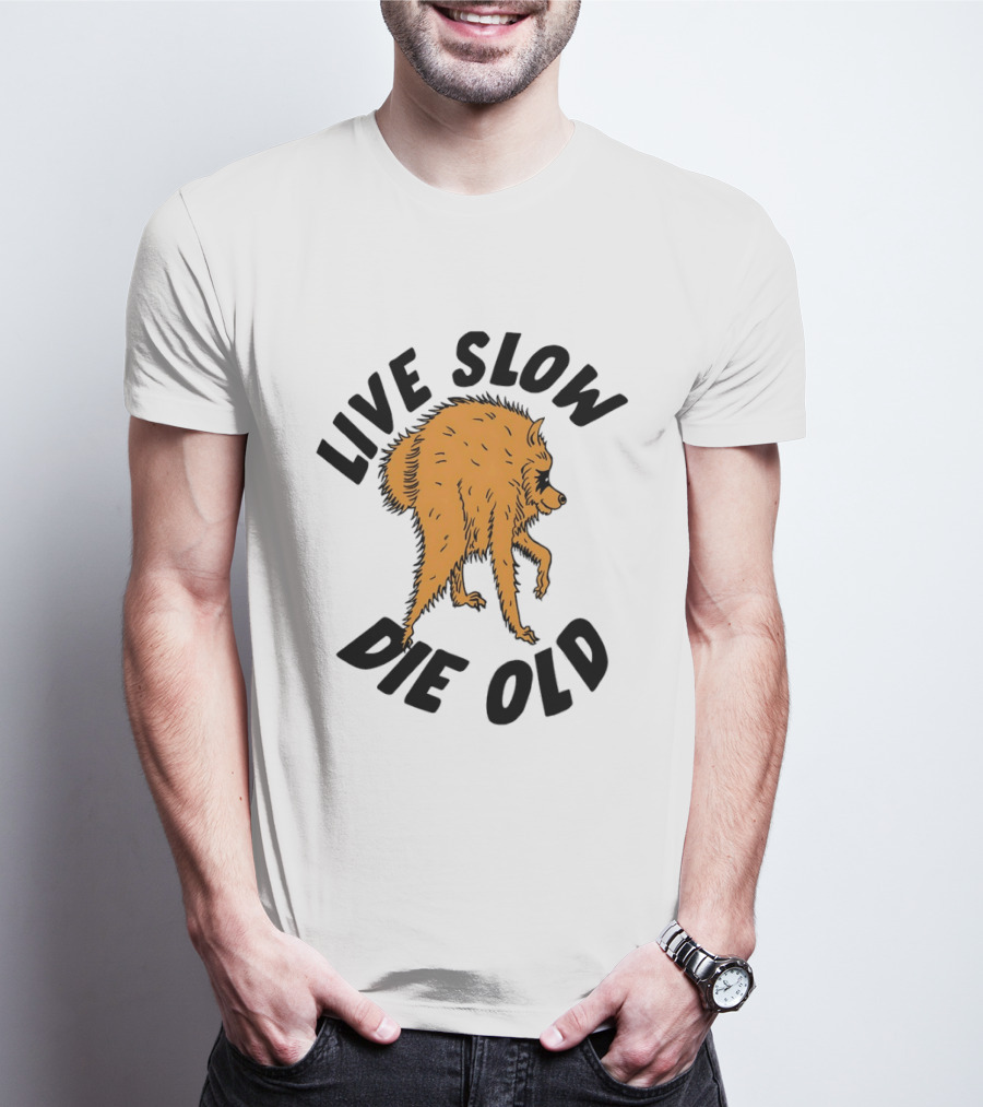 Live Slow Die Old Wolf T-Shirt