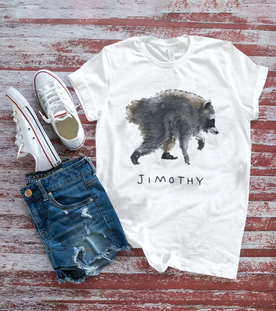 Jimothy Raccoon Viral Seattle Artwork Trend T-Shirt