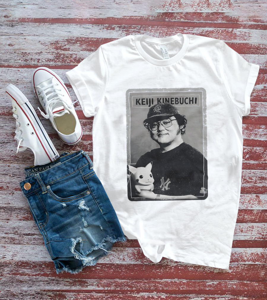 KEIJI KINEBUCHI Memorial 1956 2002 Pikachu NY Yankees Hat T-Shirt