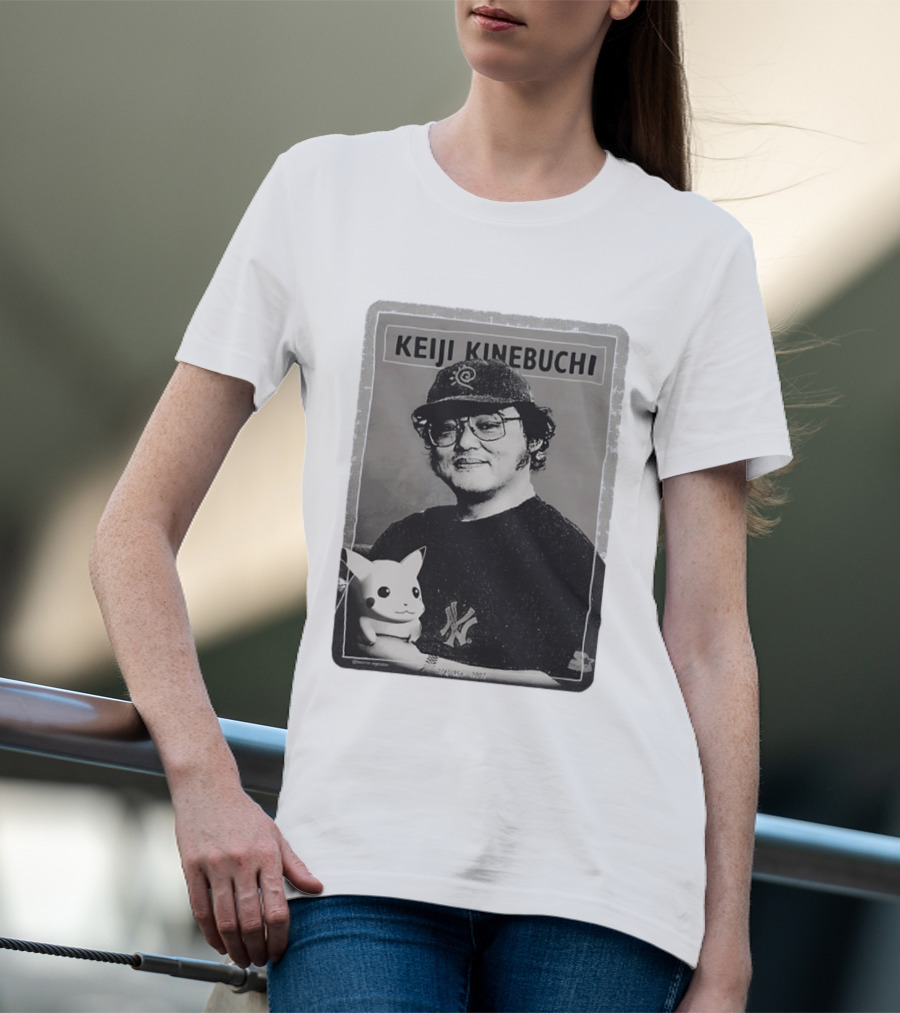 KEIJI KINEBUCHI Memorial 1956 2002 Pikachu NY Yankees Hat T-Shirt