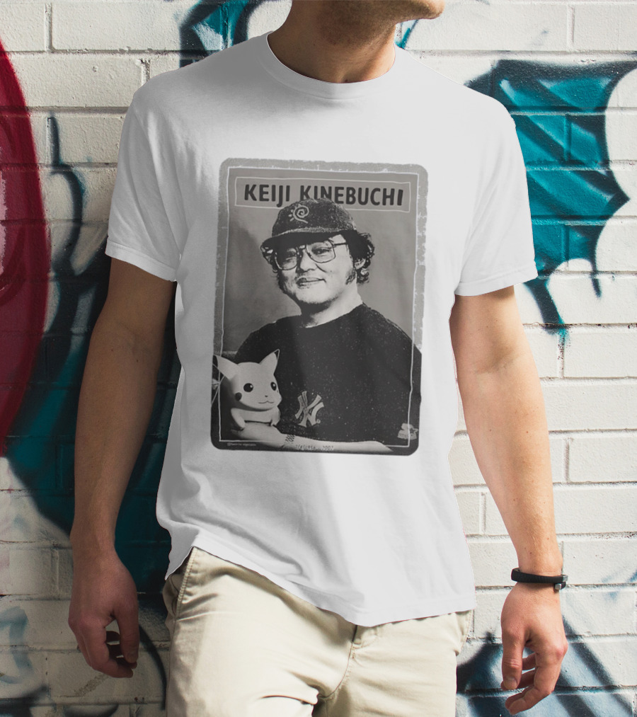 KEIJI KINEBUCHI Memorial 1956 2002 Pikachu NY Yankees Hat T-Shirt