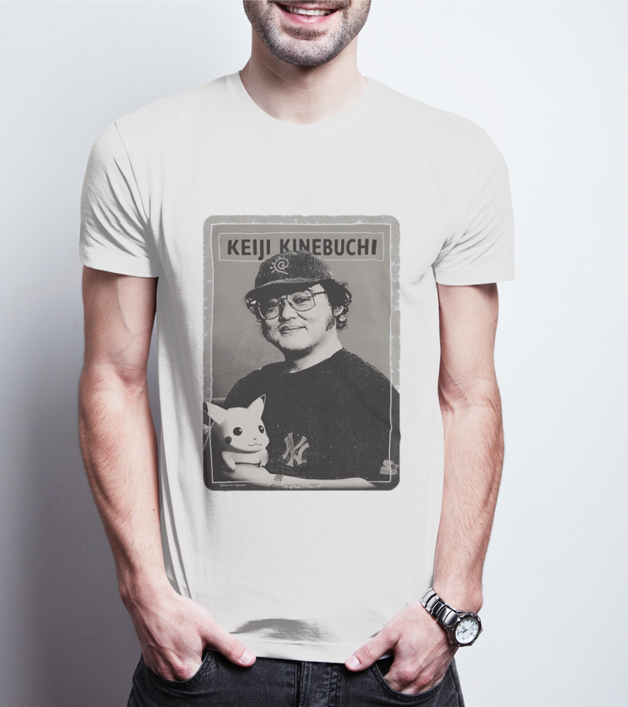 KEIJI KINEBUCHI Memorial 1956 2002 Pikachu NY Yankees Hat T-Shirt