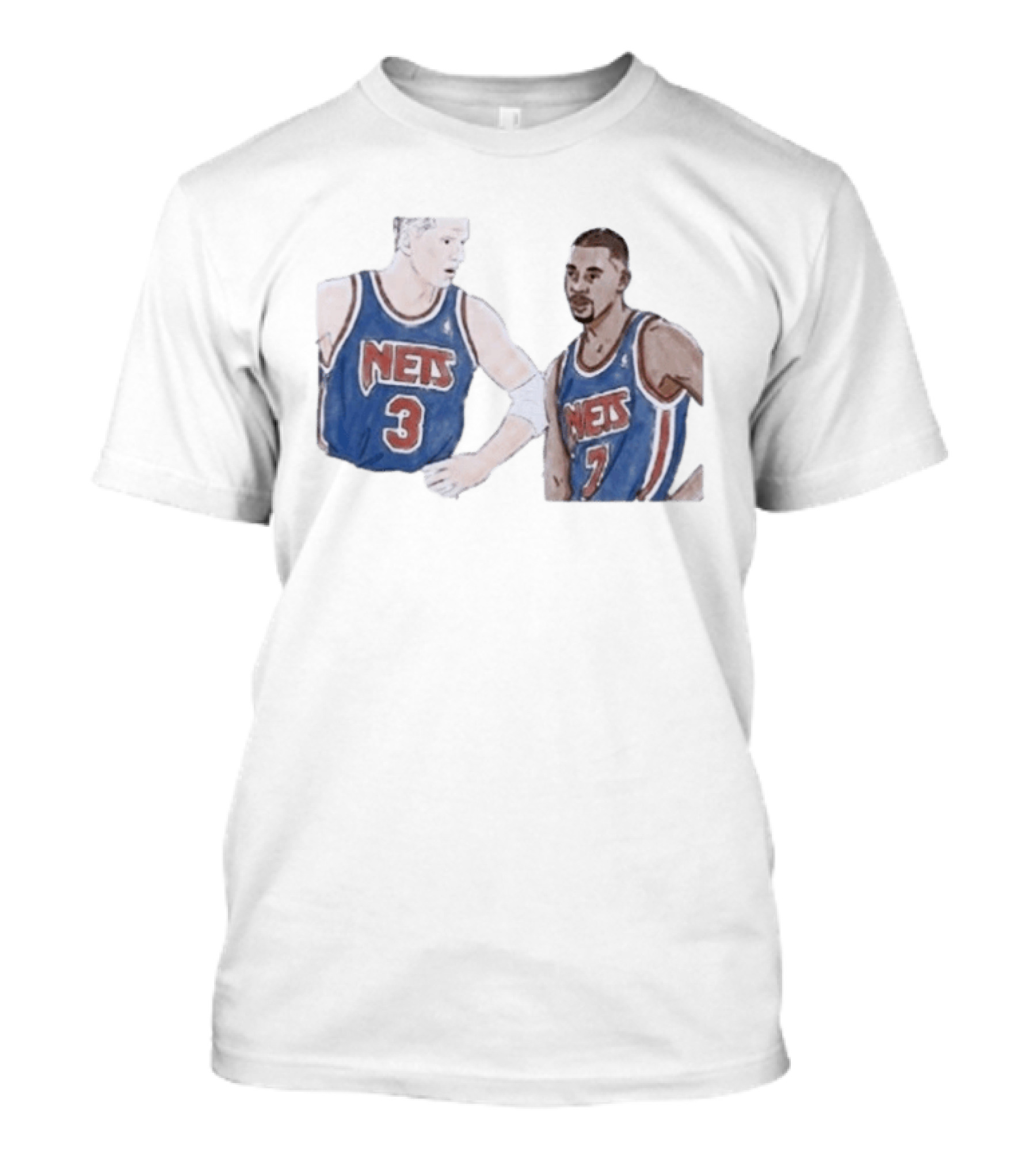 Kenny Anderson And Dražen Petrović Nets 3 And 7 Jerseys T-Shirt