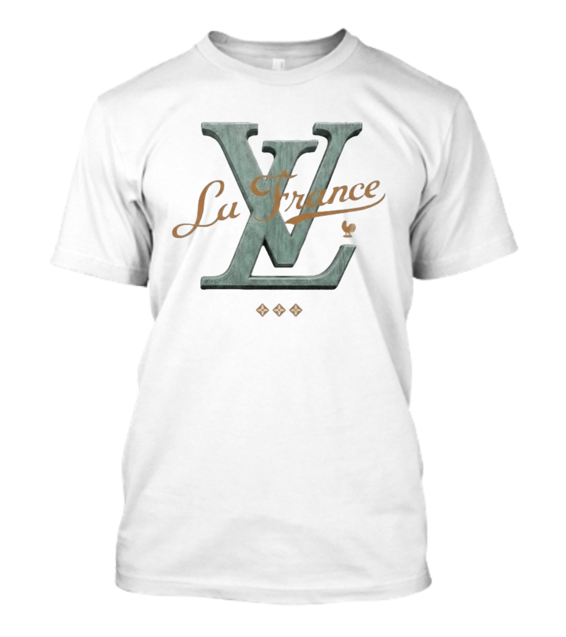 La France LV Rooster Emblem Fashion T-Shirt