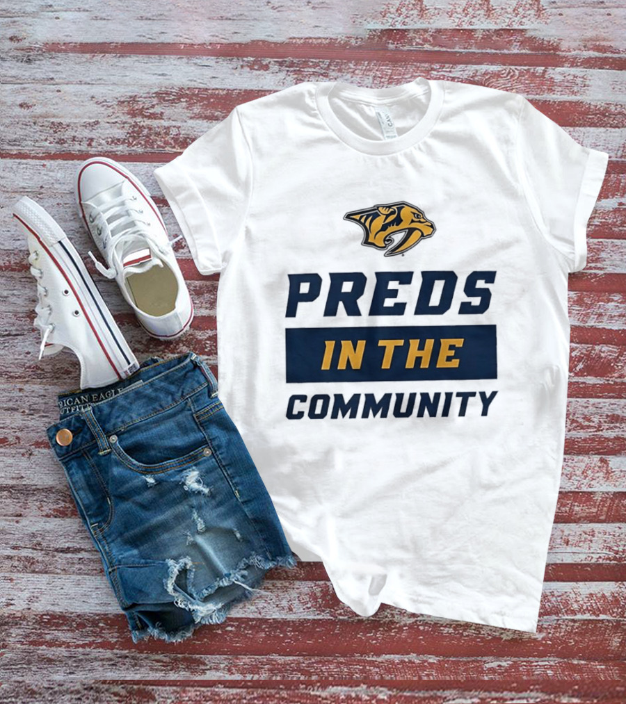 Nashville Predators Preds In The Community T-Shirt
