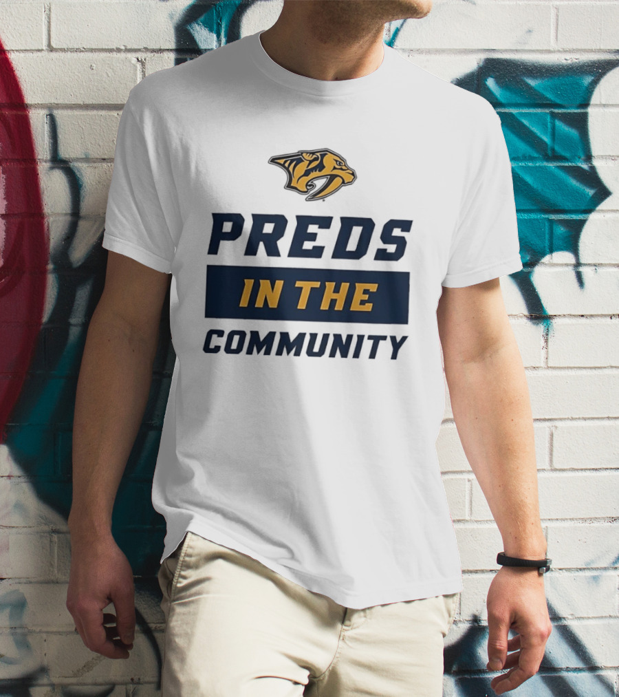 Nashville Predators Preds In The Community T-Shirt