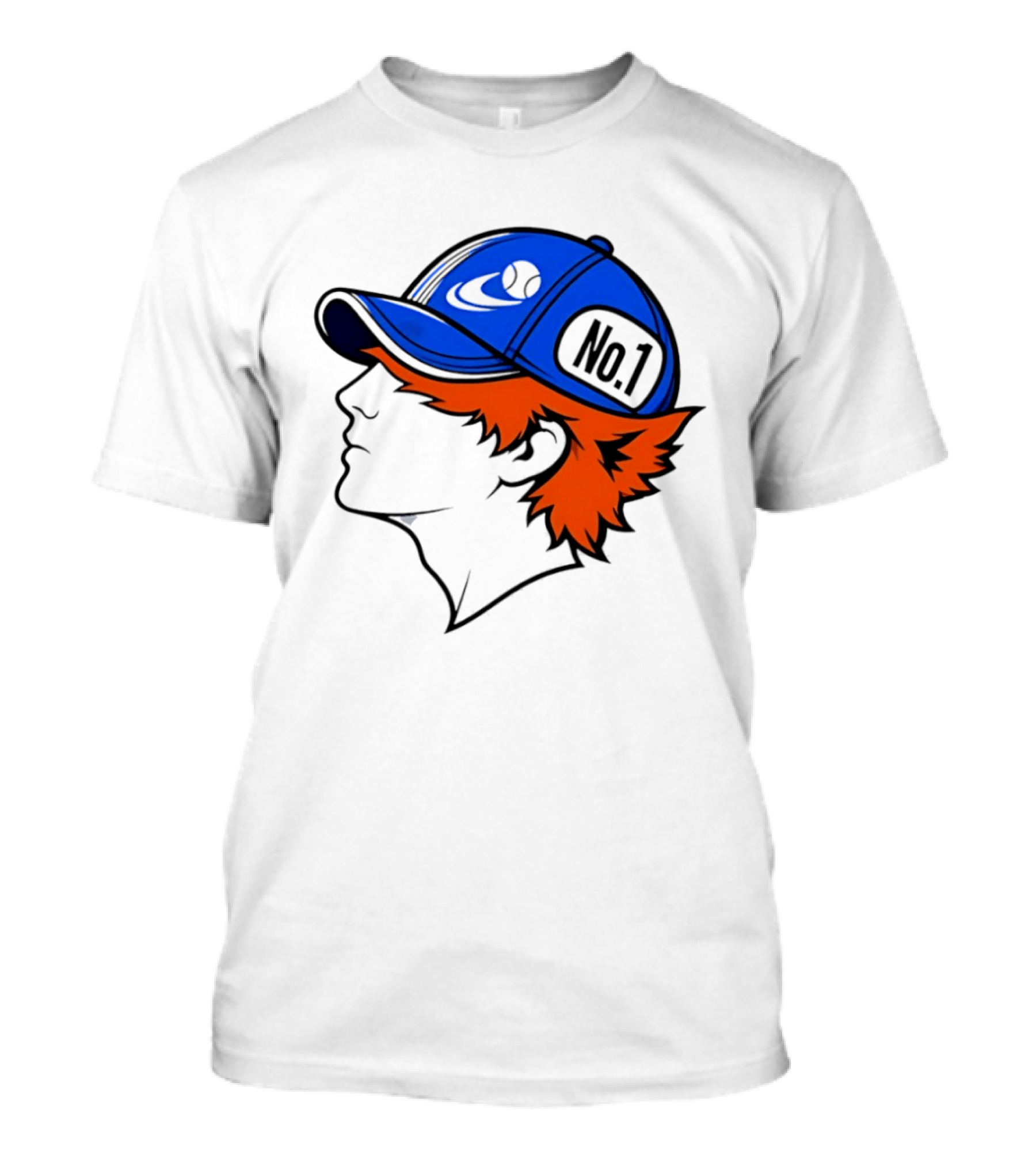 No1 Tennis Player Profile Athlete Sports Baseball Cap T-Shirt