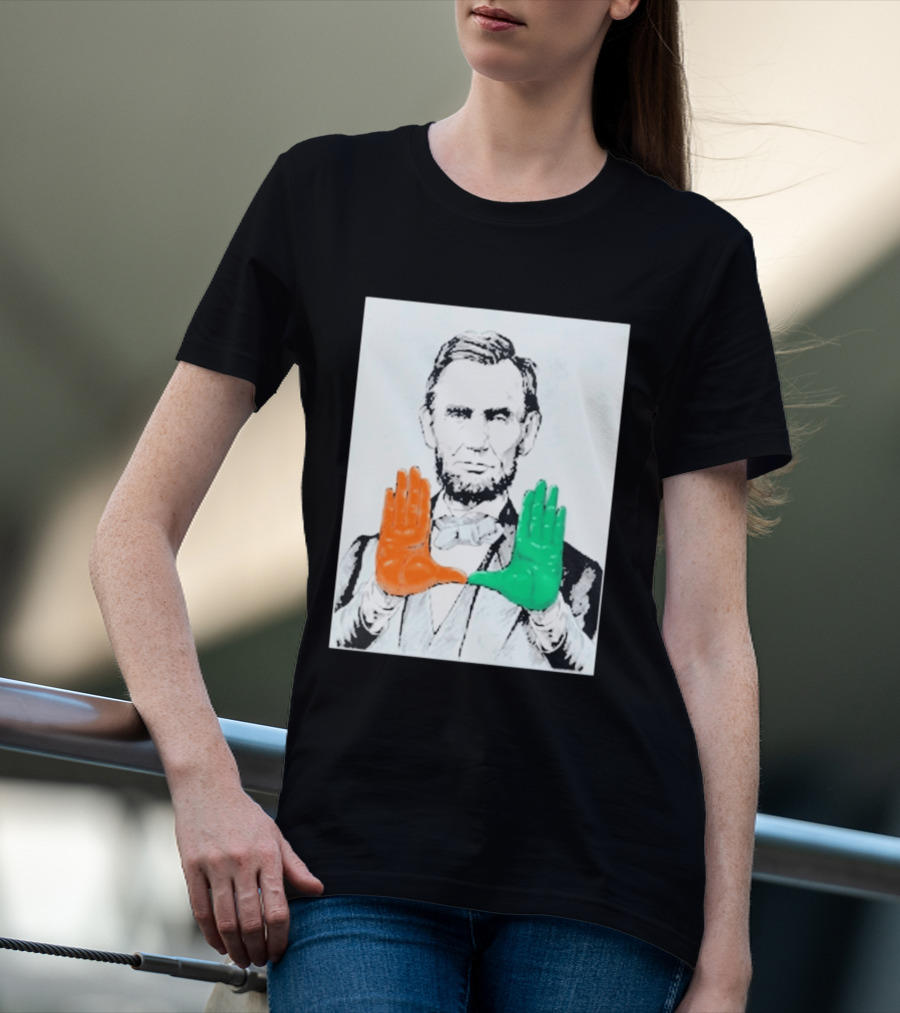 Abraham Lincoln Miami Hurricanes U Hands T-Shirt