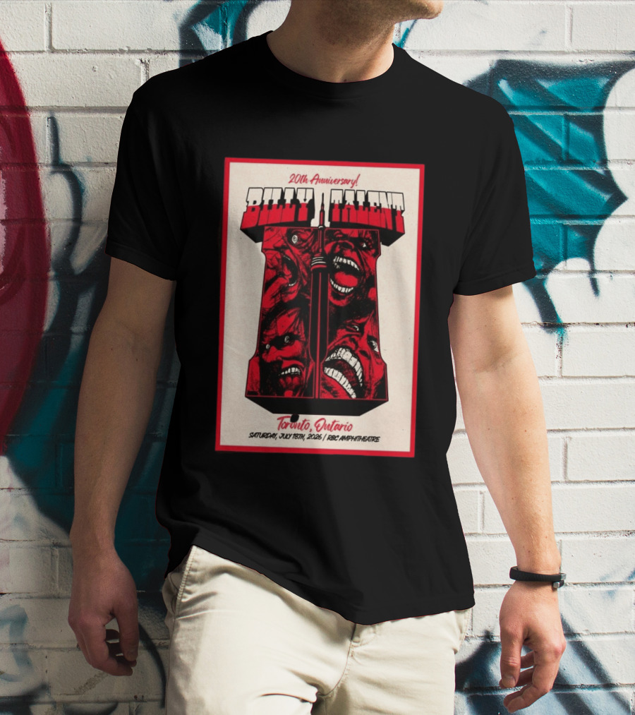 Billy Talent 20th Anniversary Toronto Ontario July 18 2026 T-Shirt