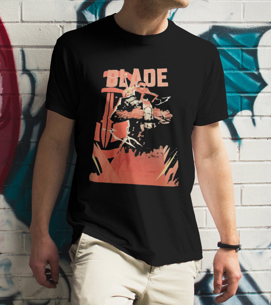 Blade Marvel Comic Vampire Hunter T-Shirt
