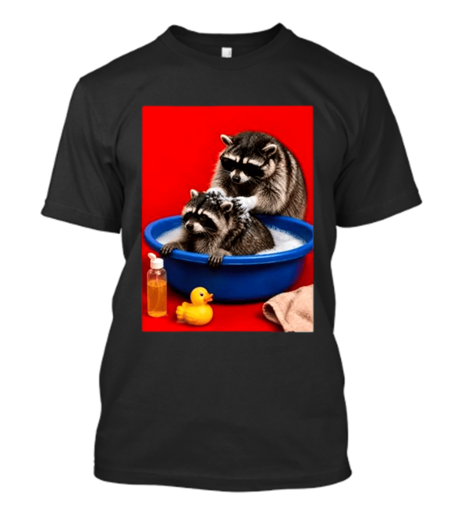Jimothy Raccoon Viral Trash Panda Bubble Bath Glasses T-Shirt