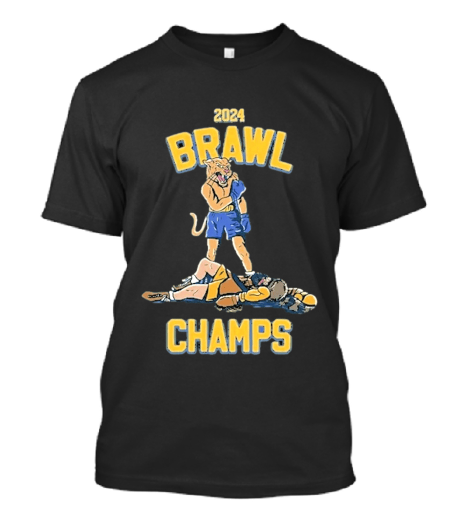 2024 Brawl Champs Boxing Cat Victory T-Shirt