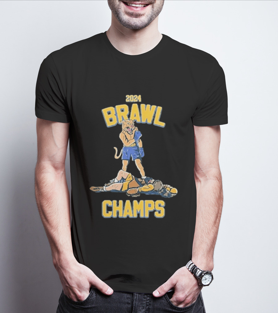 2024 Brawl Champs Boxing Cat Victory T-Shirt