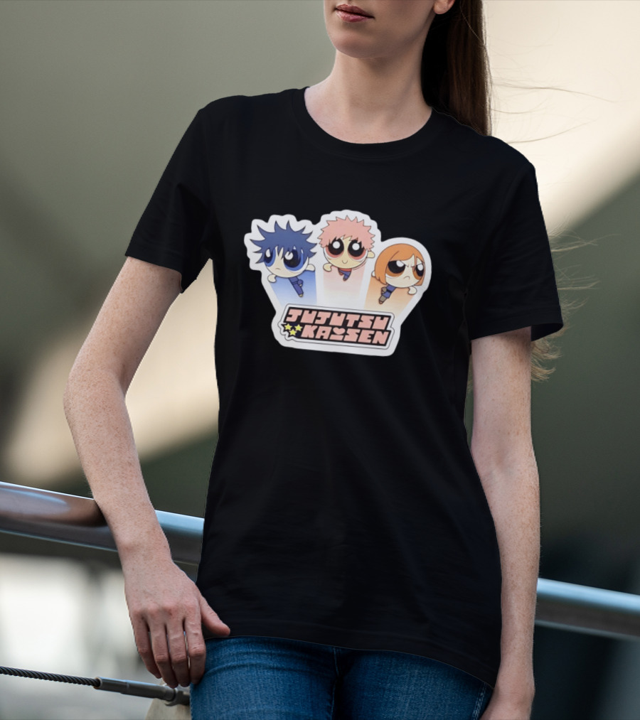 Jujutsu Kaisen Powerpuff Inspired Characters T-Shirt