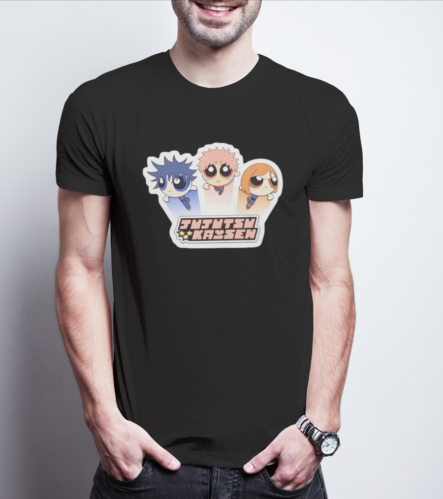 Jujutsu Kaisen Powerpuff Inspired Characters T-Shirt