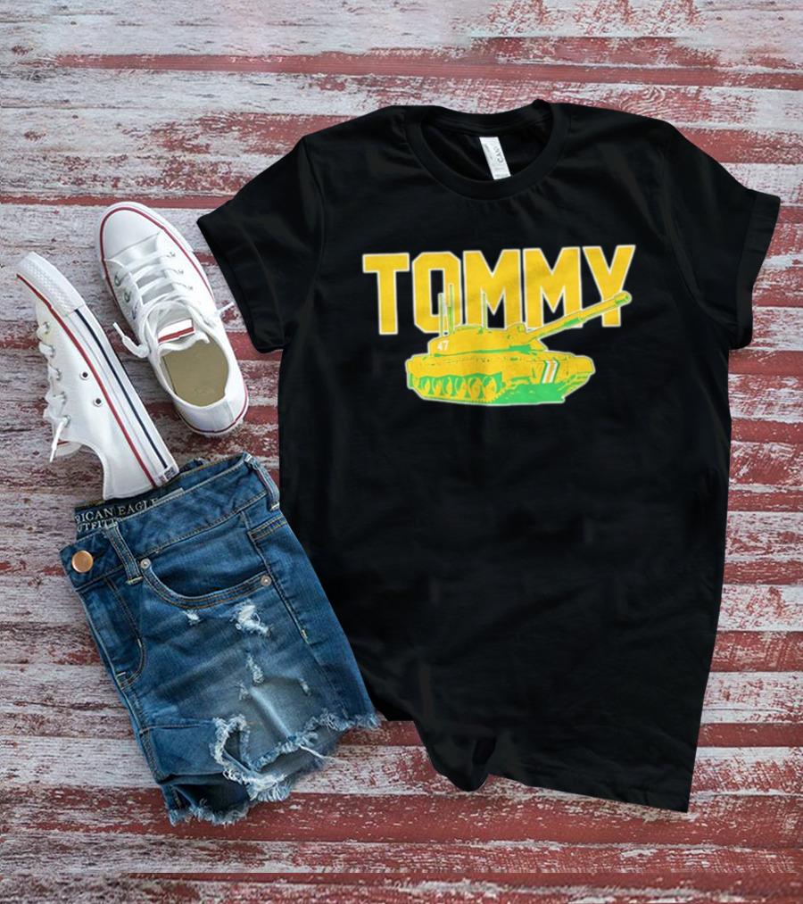 Tommy Tank 47 Athletics Baseball T-Shirt