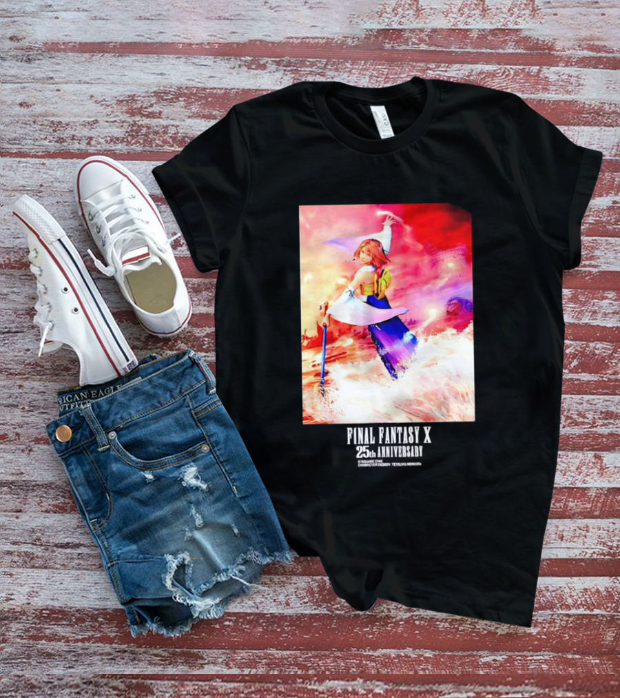 Final Fantasy X 25th Anniversary Yuna Square Enix T-Shirt