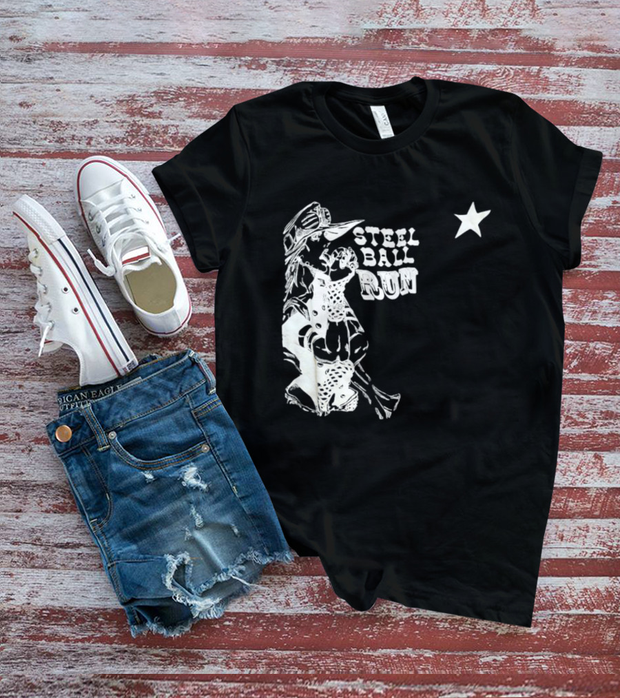 Steel Ball Run Gyro Zeppeli JoJo's Bizarre Adventure Star T-Shirt