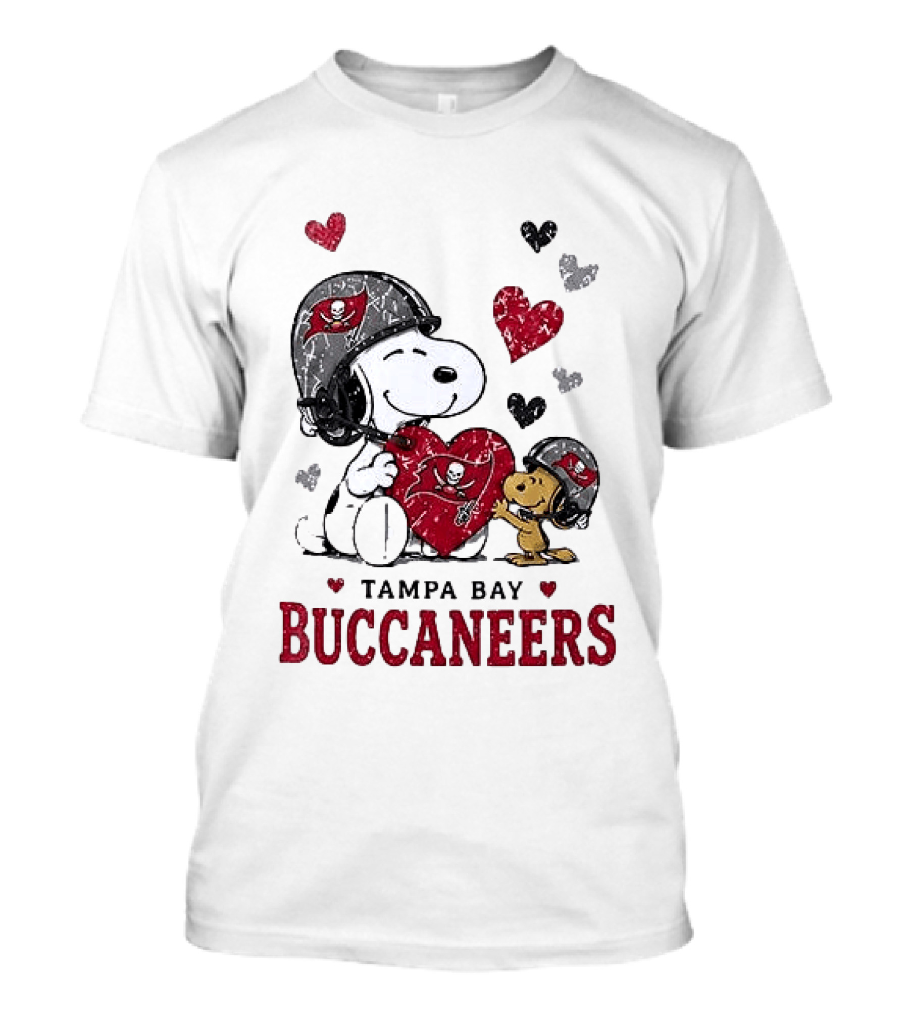 Tampa Bay Buccaneers Snoopy Peanuts Love Laughter T-Shirt
