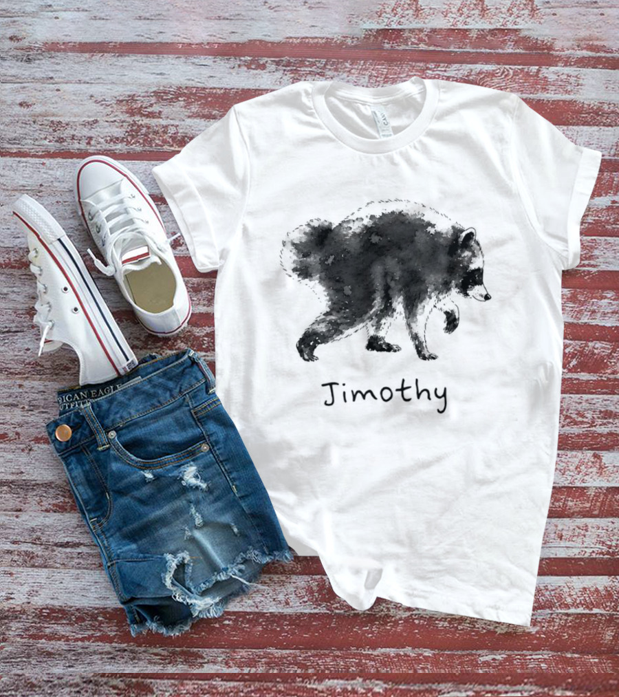 Timothy Raccoon Silhouette Meme T-Shirt