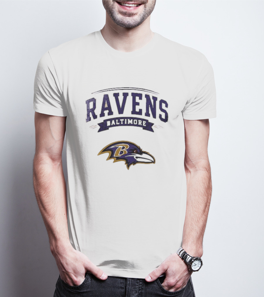 Baltimore Ravens Ghostface Running Football Ravens Baltimore T-Shirt