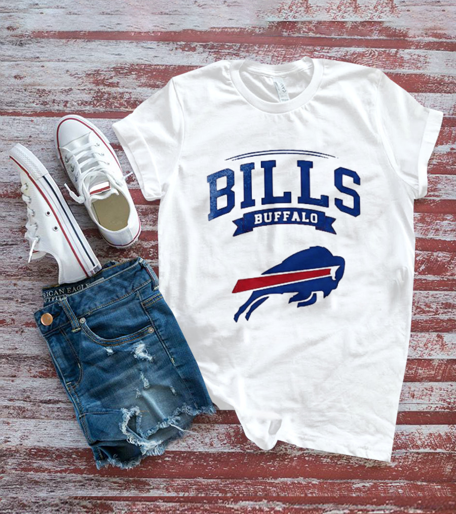 Buffalo Bills Ghostface Running Football T-Shirt