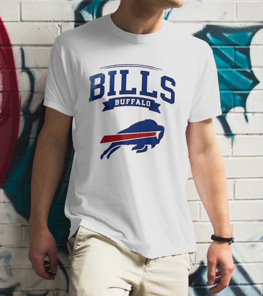 Buffalo Bills Ghostface Running Football T-Shirt