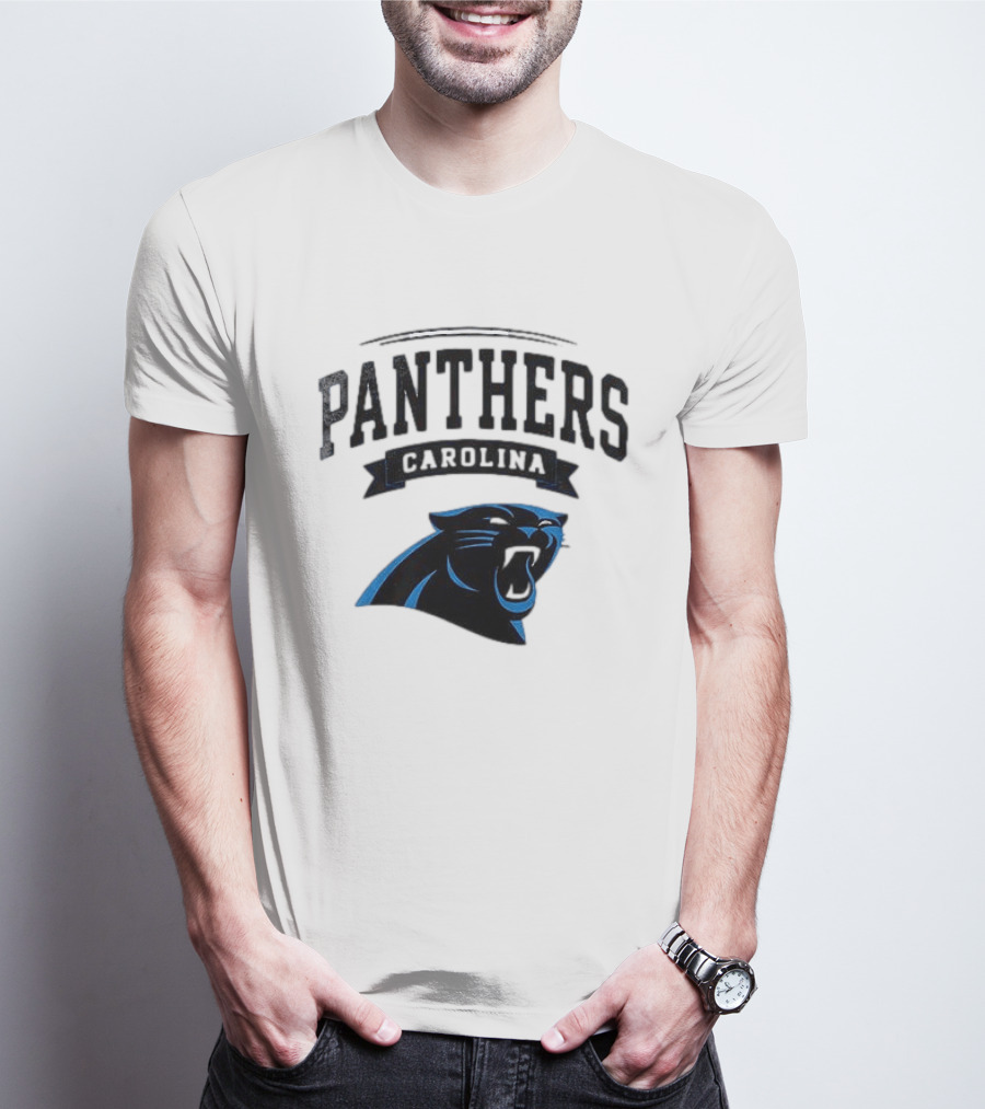 Carolina Panthers Ghostface Crossover Football Collaboration T-Shirt