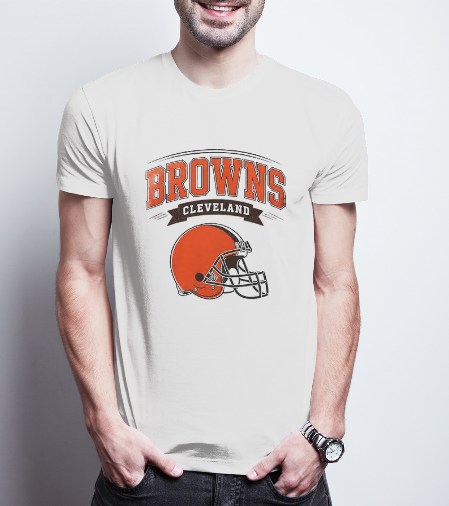 Cleveland Browns Ghostface Running Football Collaboration T-Shirt