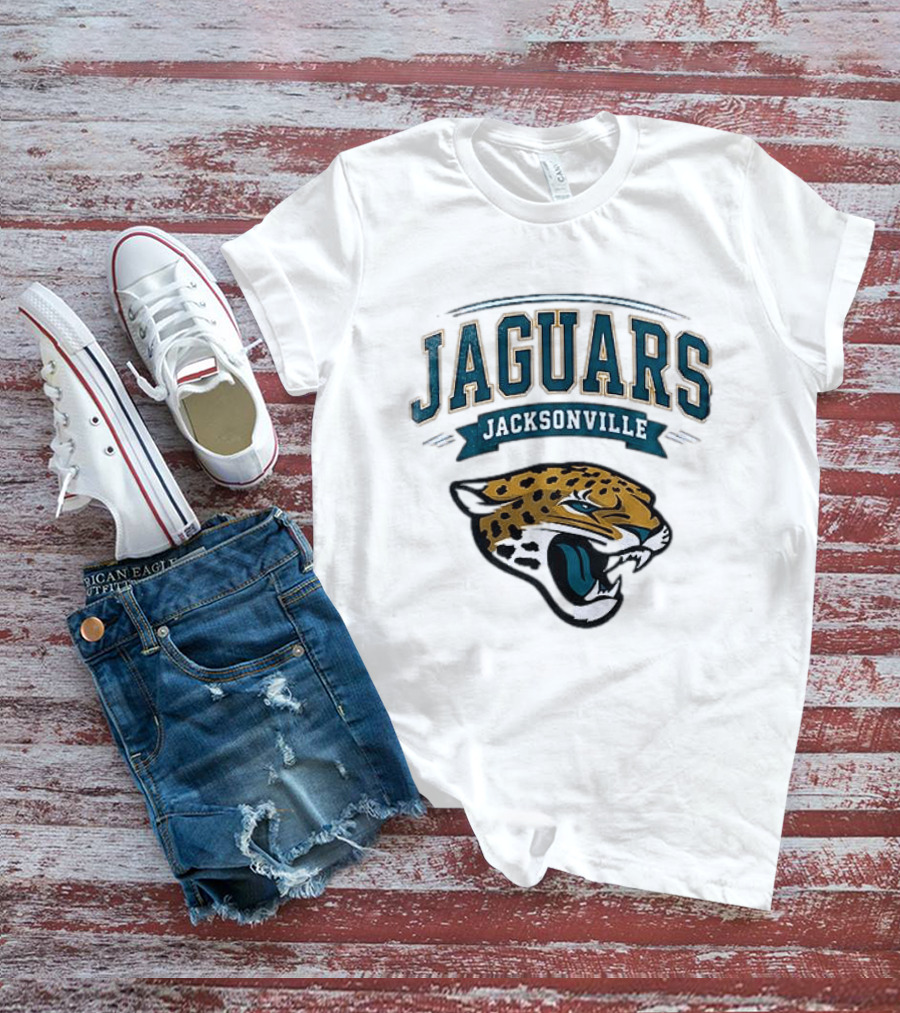 Jacksonville Jaguars Ghostface Running Football Sports Collaboration T-Shirt