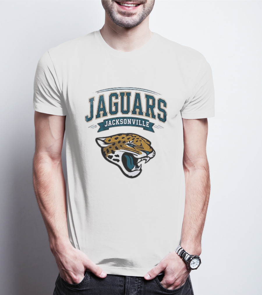Jacksonville Jaguars Ghostface Running Football Sports Collaboration T-Shirt