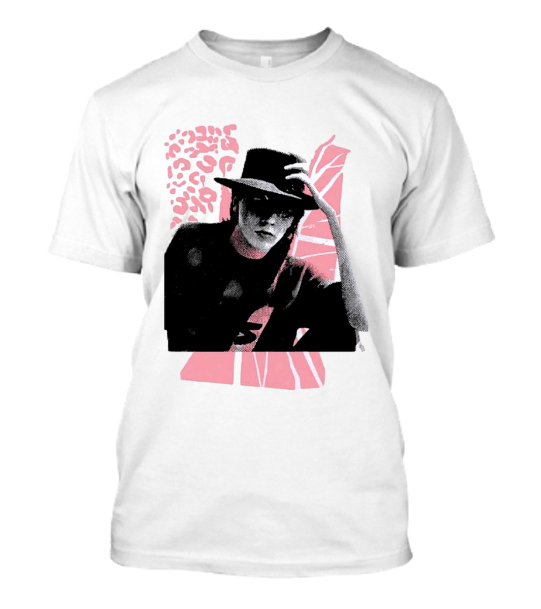 John Taylor Punk Masters Retro Style Hat And Femme Collage T-Shirt