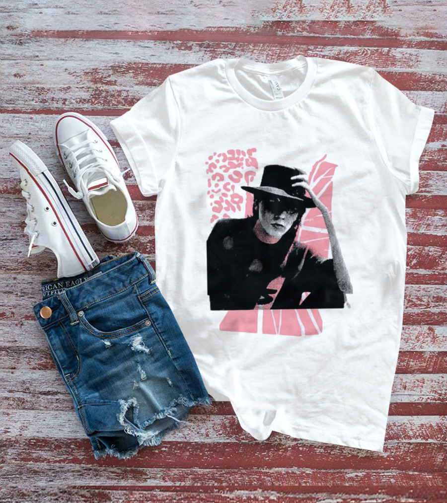 John Taylor Punk Masters Retro Style Hat And Femme Collage T-Shirt