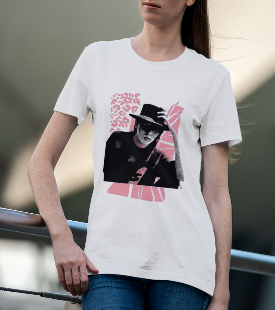 John Taylor Punk Masters Retro Style Hat And Femme Collage T-Shirt