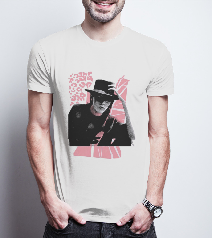 John Taylor Punk Masters Retro Style Hat And Femme Collage T-Shirt