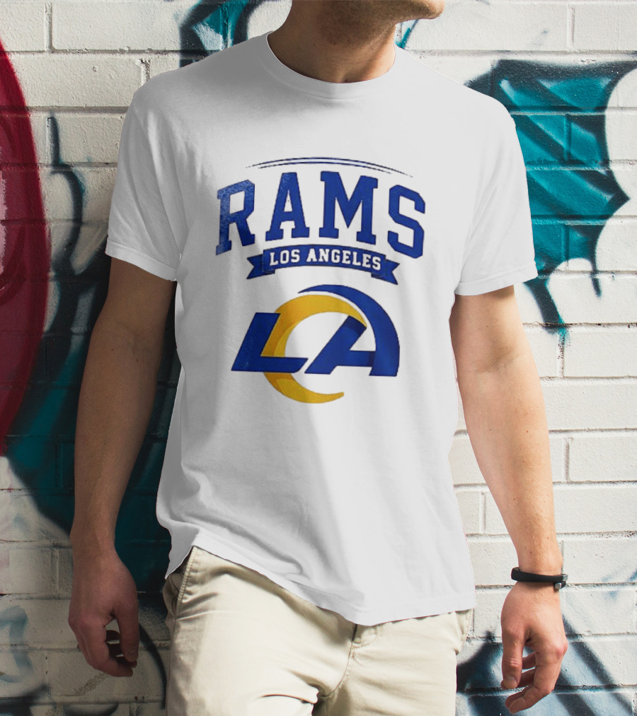 Los Angeles Rams Ghostface Running Football Collaboration T-Shirt